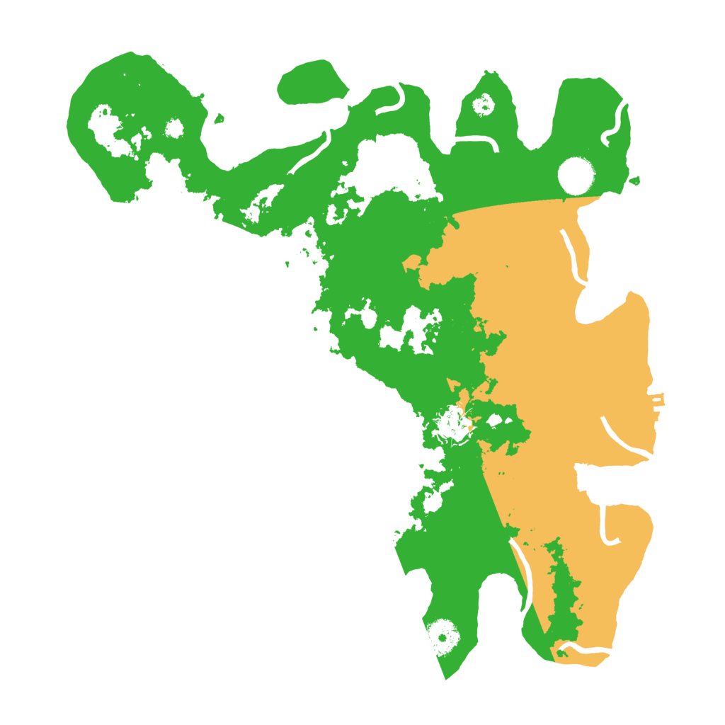 Biome Rust Map: Procedural Map, Size: 3500, Seed: 9198195