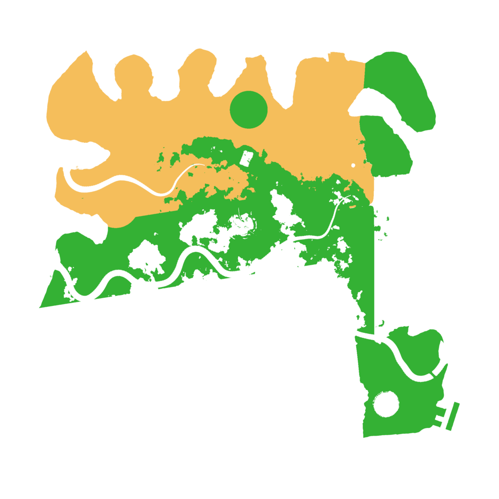 Biome Rust Map: Procedural Map, Size: 3500, Seed: 325781792