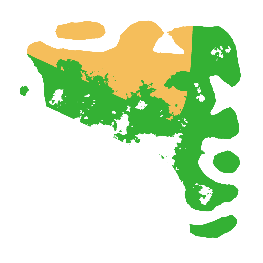 Biome Rust Map: Barren, Size: 3500, Seed: 3372345