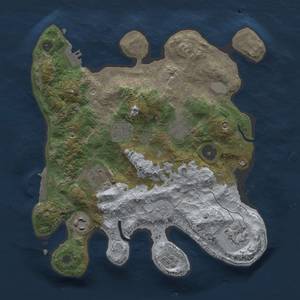 Thumbnail Rust Map: Procedural Map, Size: 3000, Seed: 2023, 13 Monuments