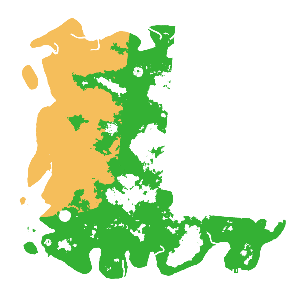 Biome Rust Map: Procedural Map, Size: 4500, Seed: 42551
