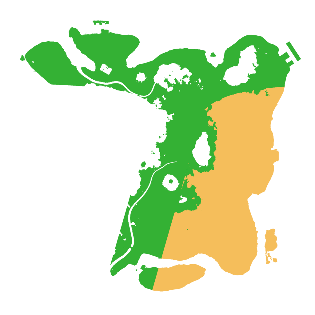 Biome Rust Map: Procedural Map, Size: 3000, Seed: 126171