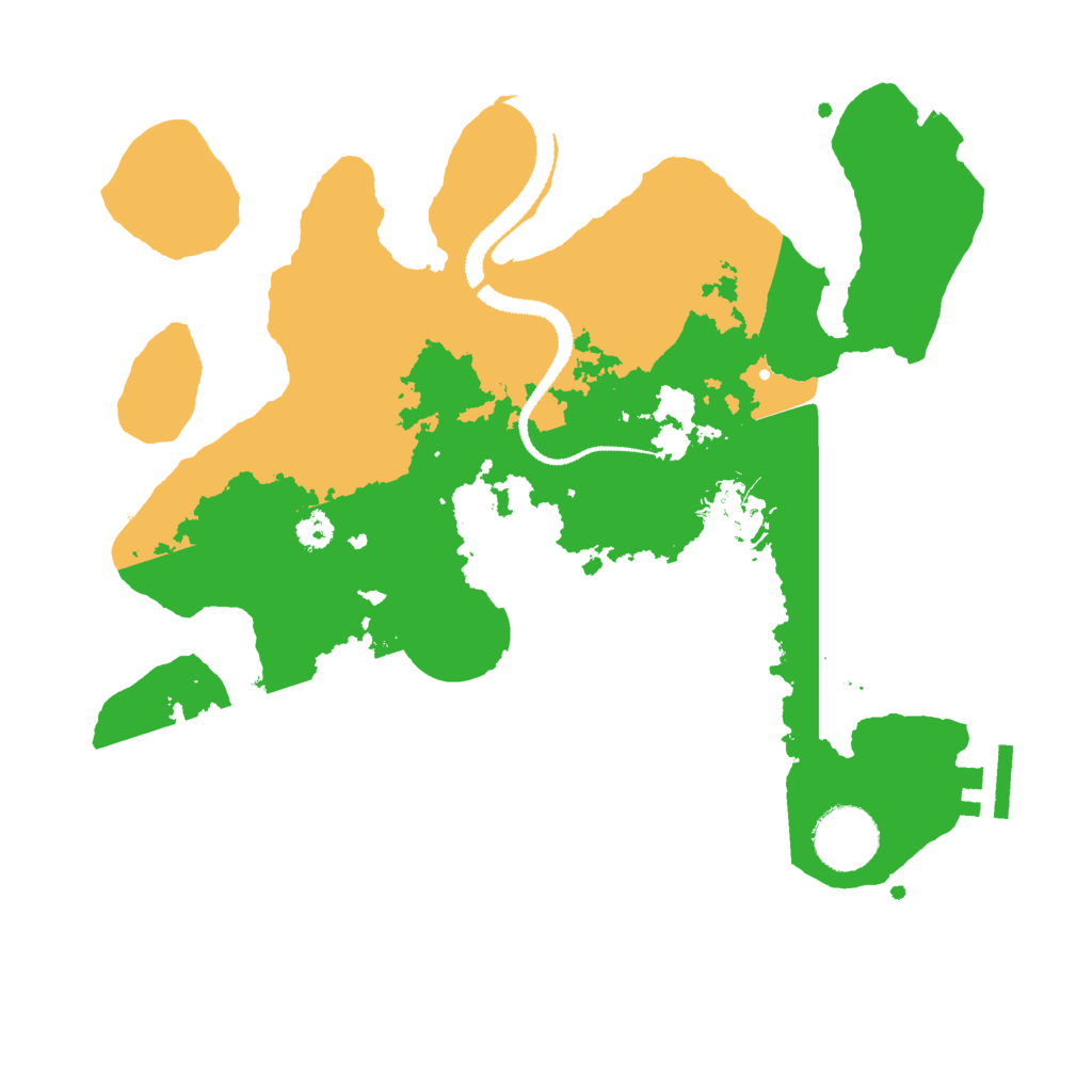 Biome Rust Map: Procedural Map, Size: 3000, Seed: 2458