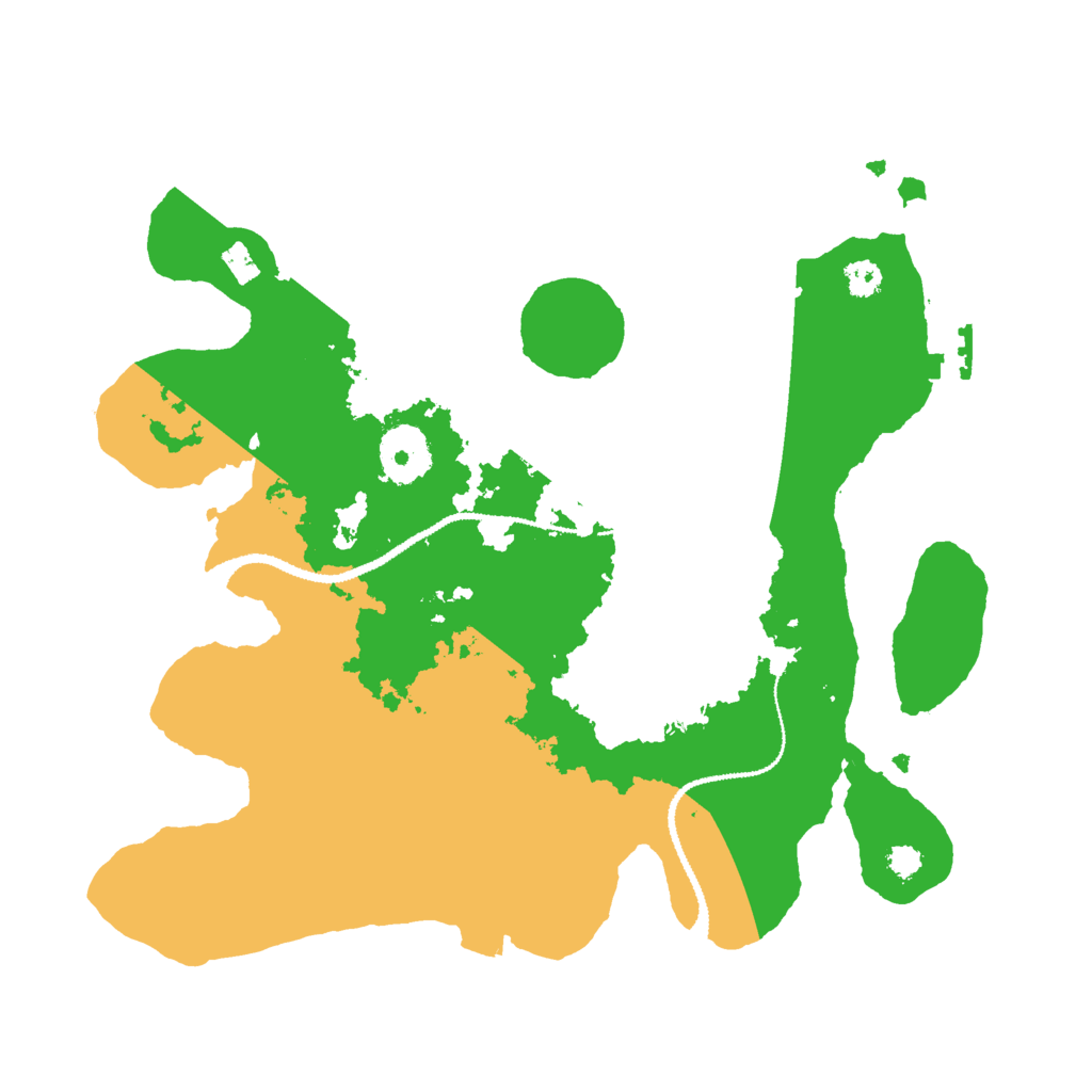 Biome Rust Map: Procedural Map, Size: 3000, Seed: 249695