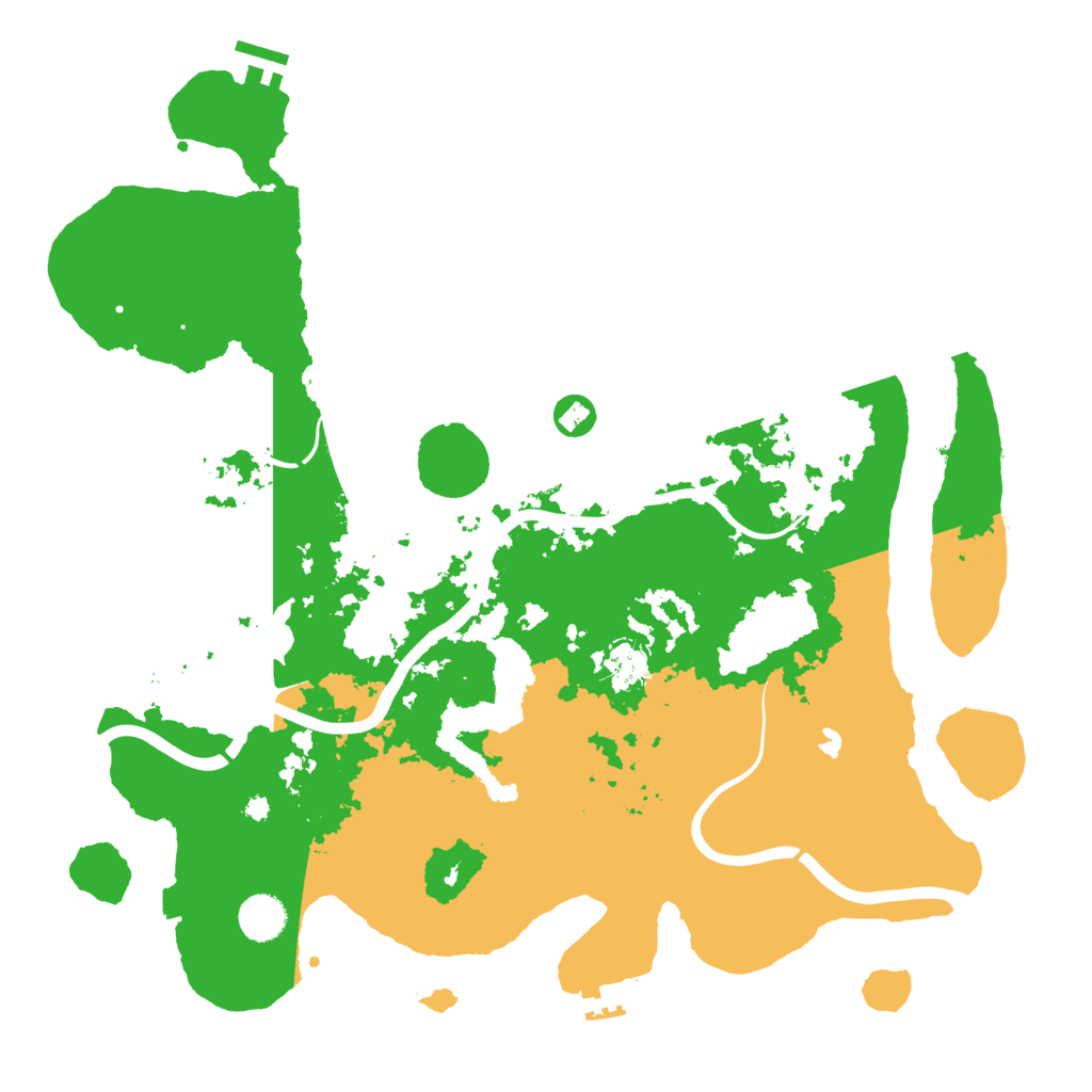 Biome Rust Map: Procedural Map, Size: 4096, Seed: 2027