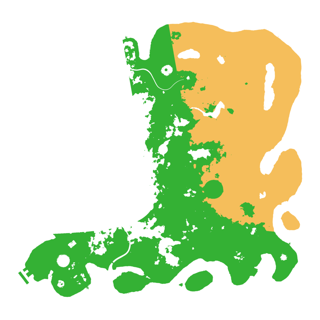 Biome Rust Map: Procedural Map, Size: 4500, Seed: 709602558