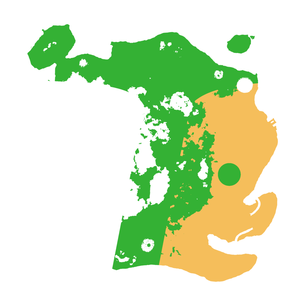 Biome Rust Map: Procedural Map, Size: 3500, Seed: 76546