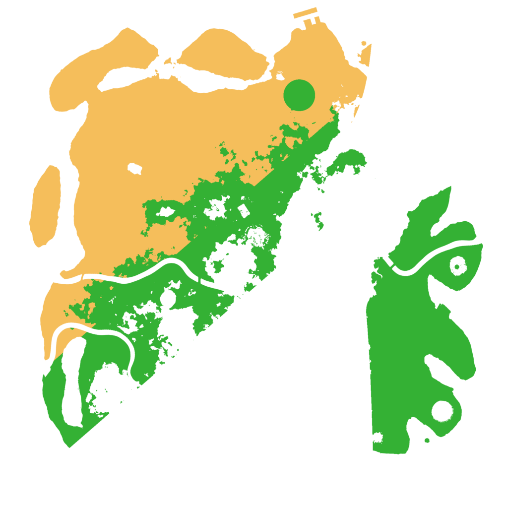 Biome Rust Map: Procedural Map, Size: 4250, Seed: 343083492