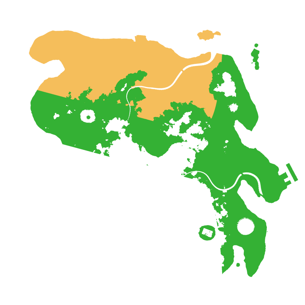 Biome Rust Map: Procedural Map, Size: 3200, Seed: 7632344