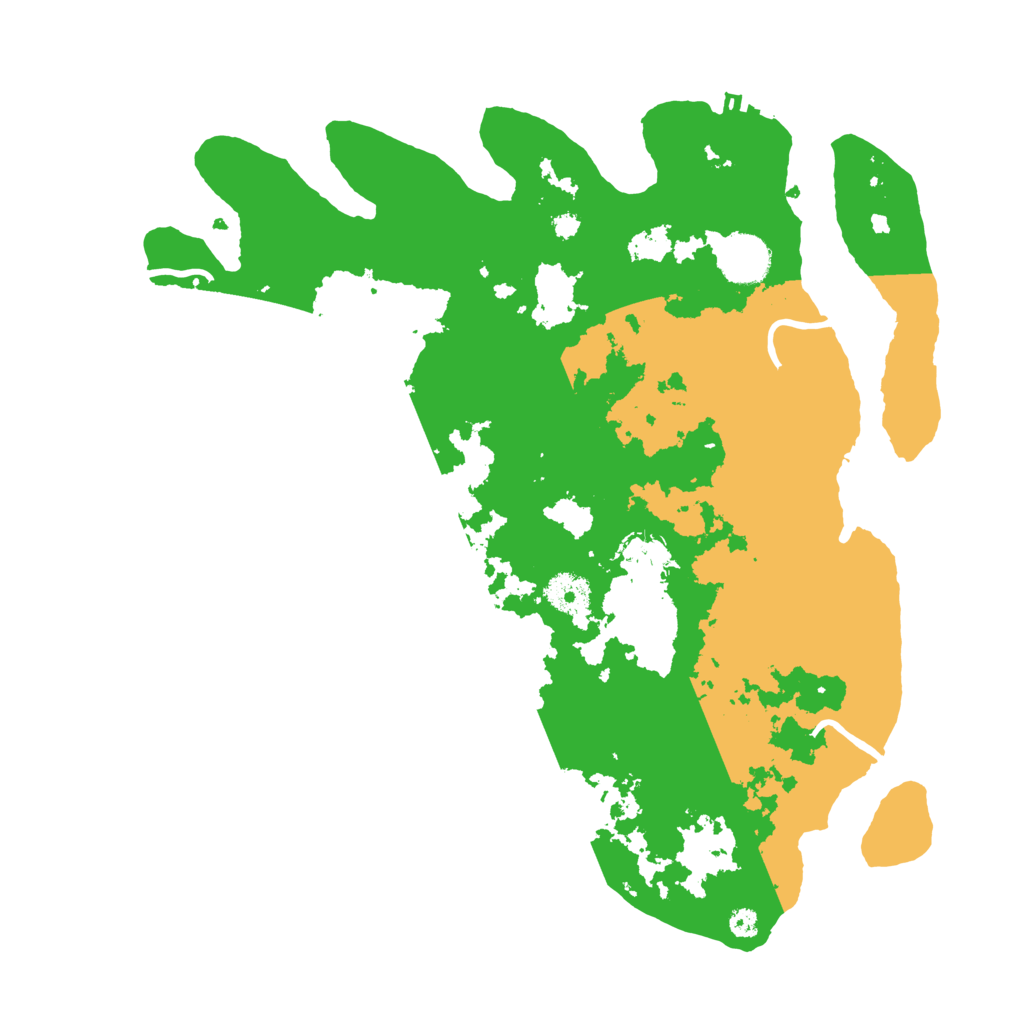 Biome Rust Map: Procedural Map, Size: 3600, Seed: 2104457150