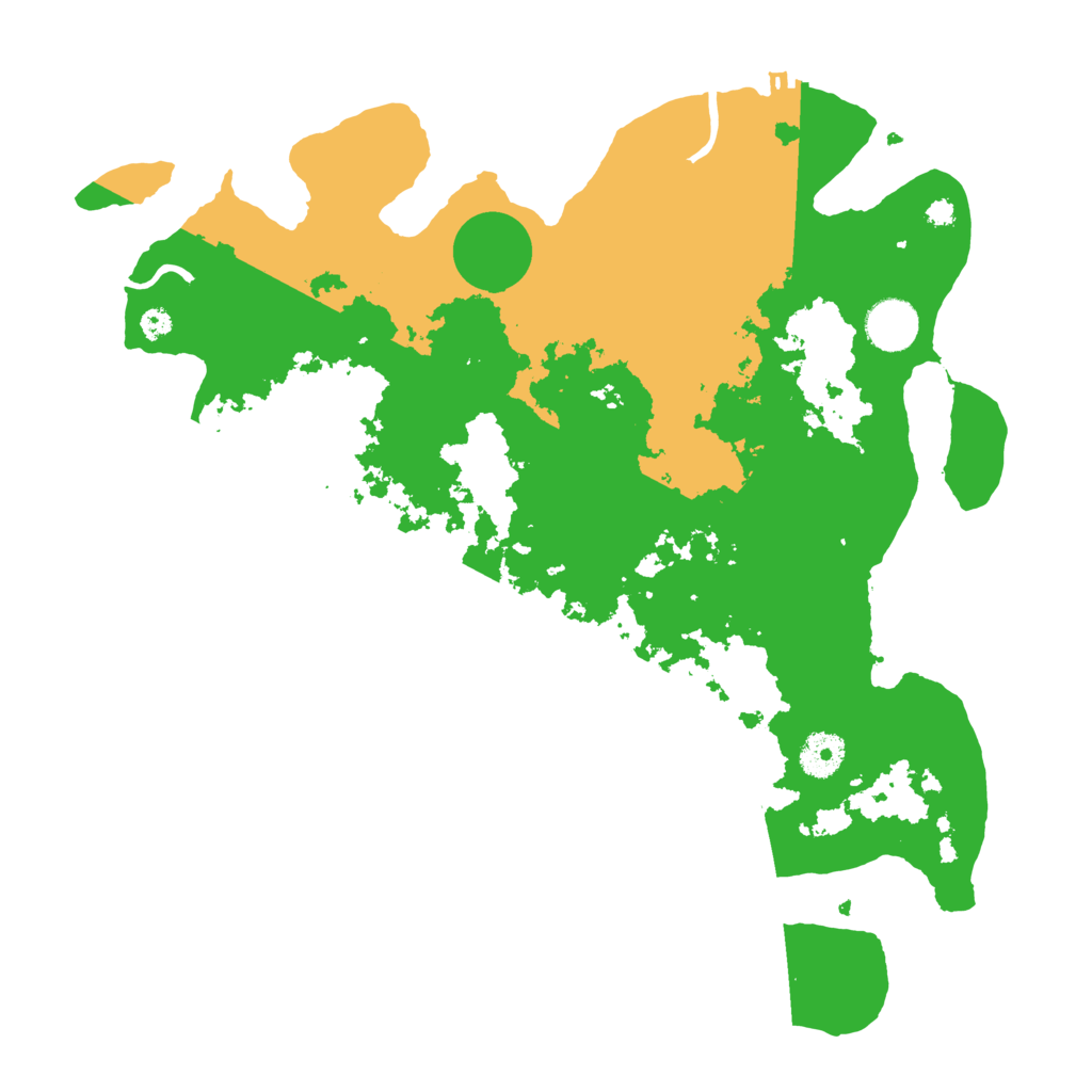 Biome Rust Map: Procedural Map, Size: 3650, Seed: 71099484
