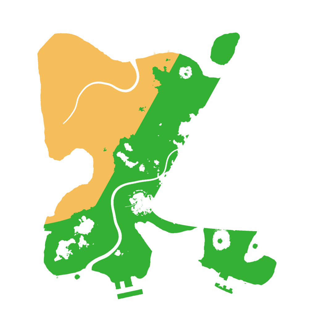 Biome Rust Map: Procedural Map, Size: 2500, Seed: 19741