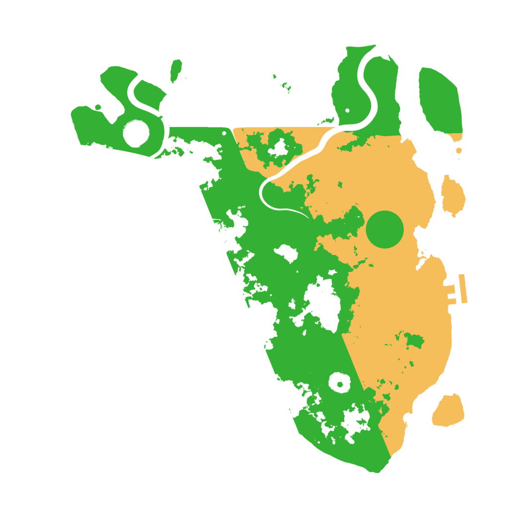 Biome Rust Map: Procedural Map, Size: 3550, Seed: 2104457150