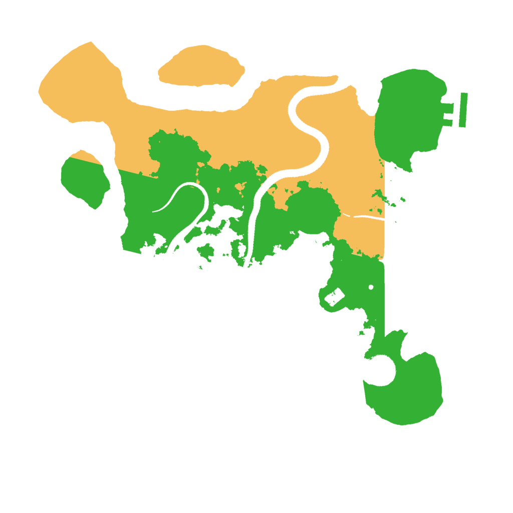 Biome Rust Map: Procedural Map, Size: 3000, Seed: 17927