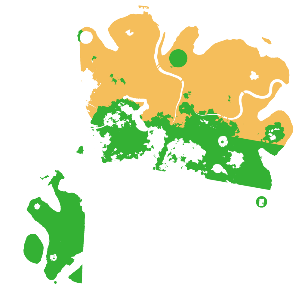 Biome Rust Map: Procedural Map, Size: 4500, Seed: 52013140