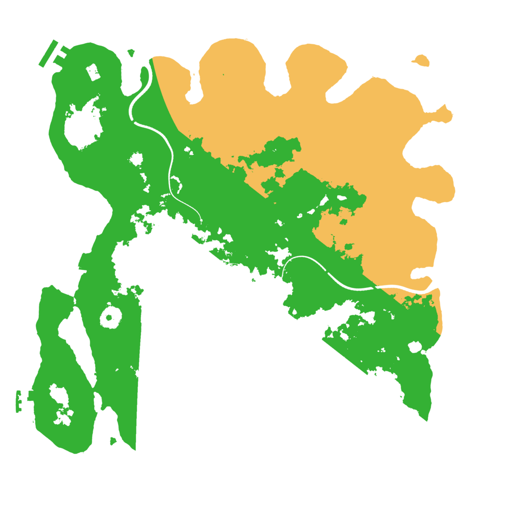 Biome Rust Map: Procedural Map, Size: 3500, Seed: 1226969