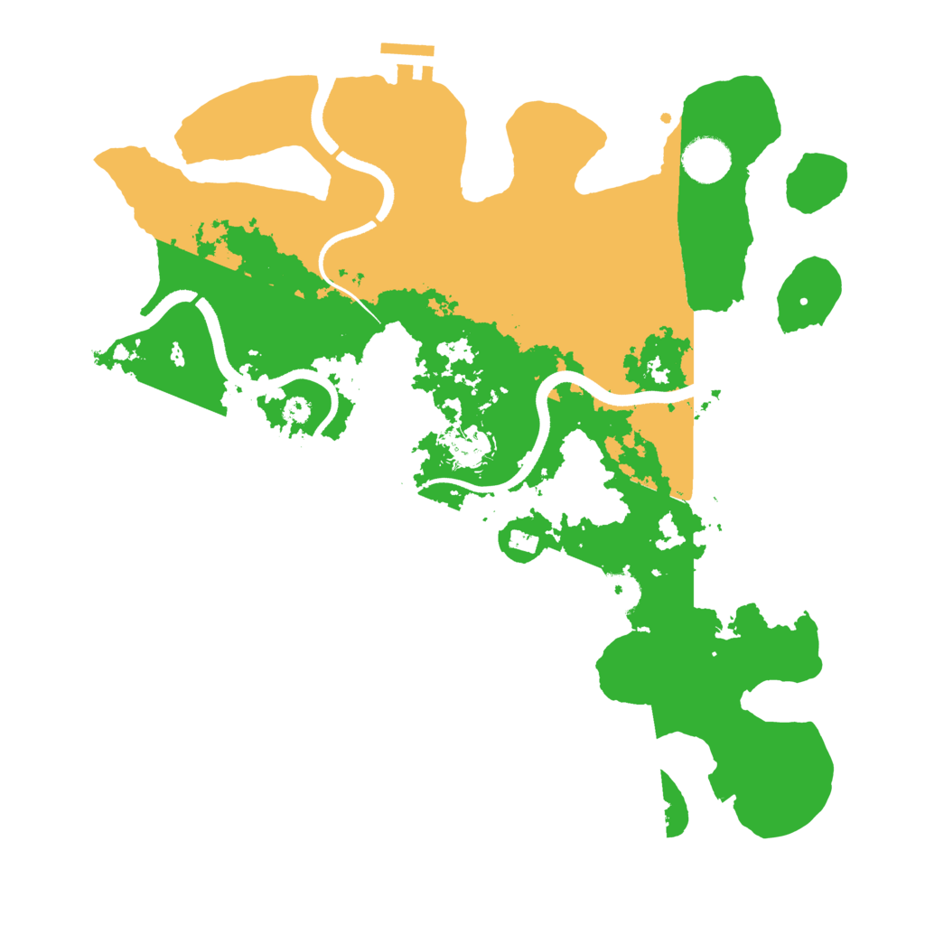 Biome Rust Map: Procedural Map, Size: 3500, Seed: 19793595