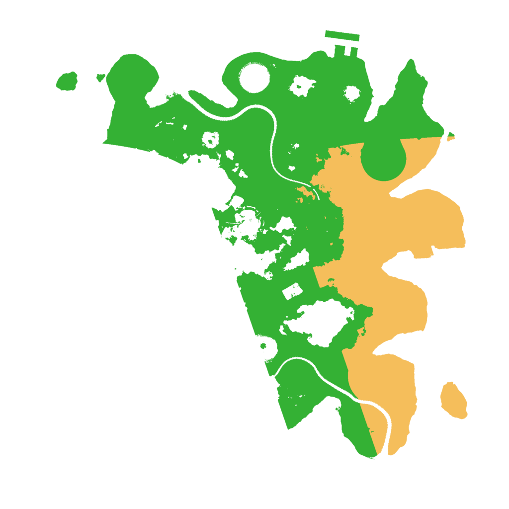 Biome Rust Map: Procedural Map, Size: 3000, Seed: 858585