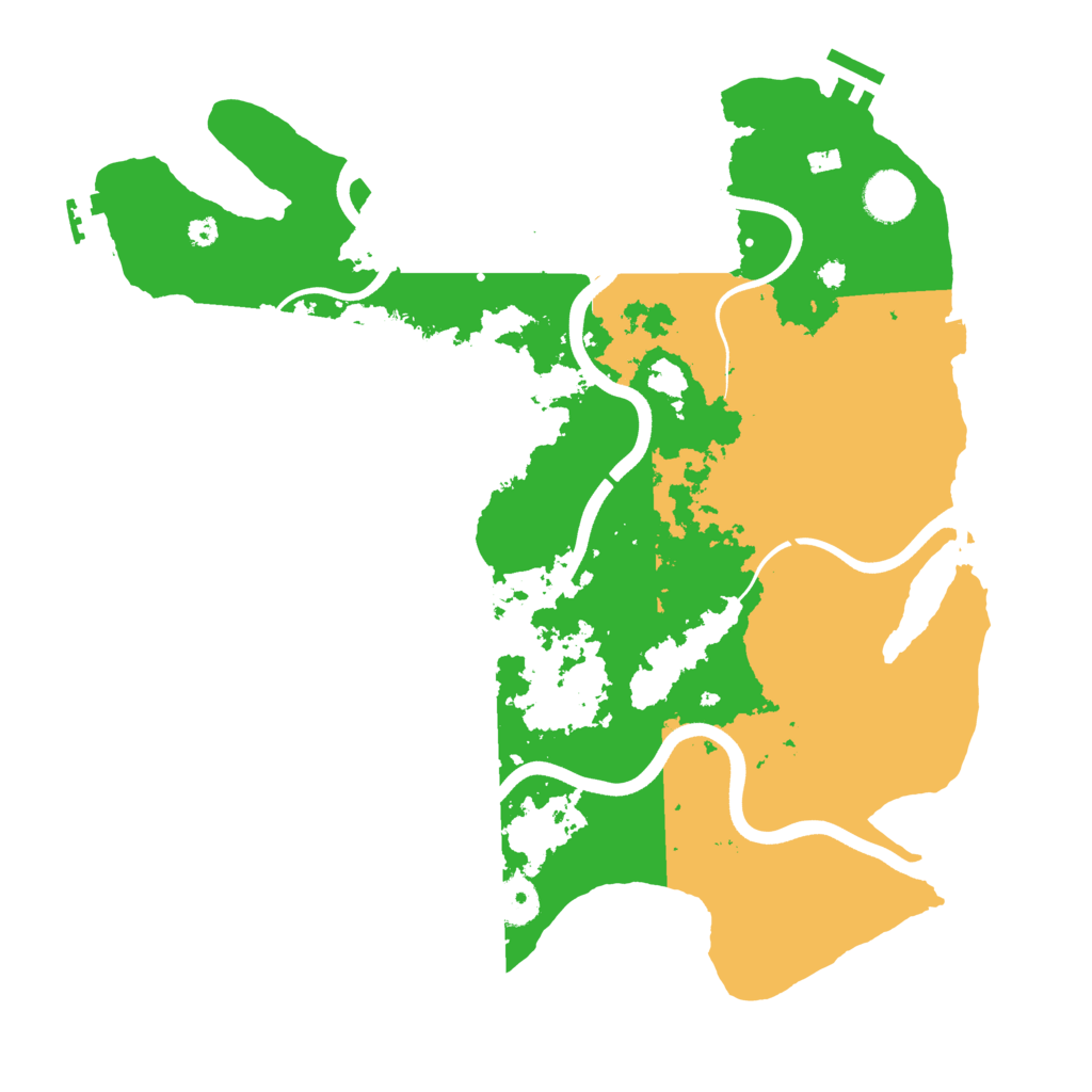 Biome Rust Map: Procedural Map, Size: 3700, Seed: 1755552143