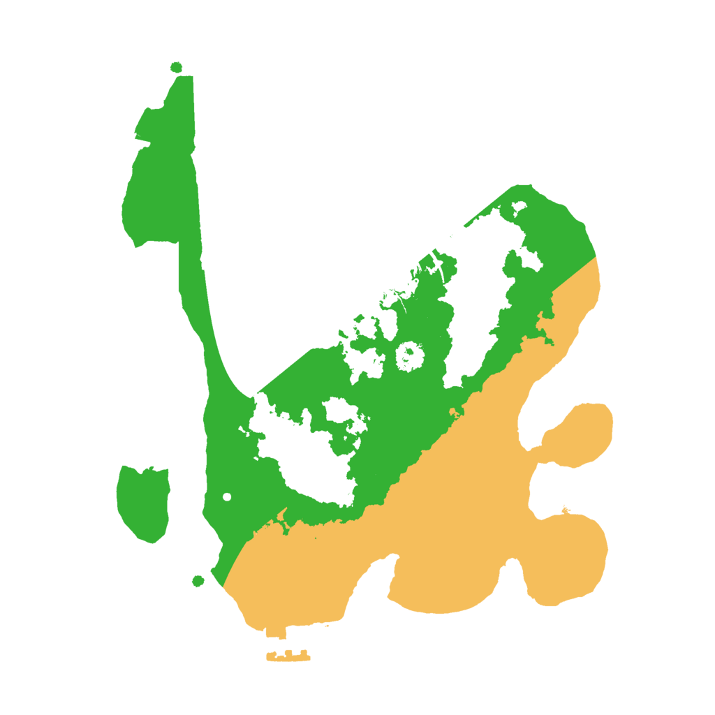 Biome Rust Map: Procedural Map, Size: 2500, Seed: 593194978