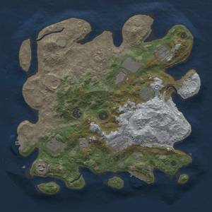 Thumbnail Rust Map: Procedural Map, Size: 3500, Seed: 982528051, 18 Monuments