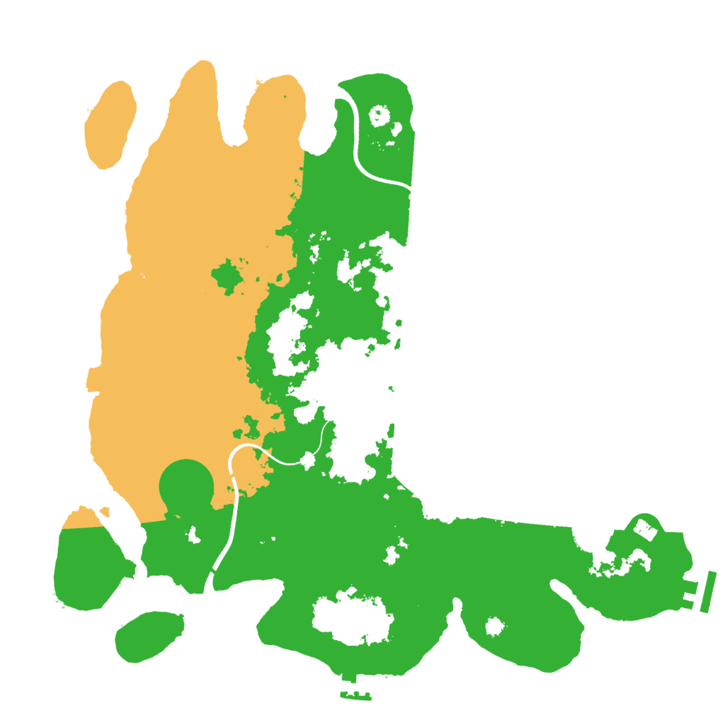 Biome Rust Map: Procedural Map, Size: 3500, Seed: 1388618323