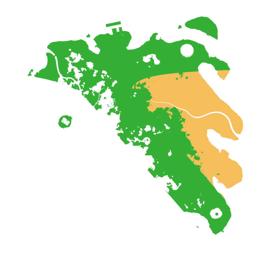 Biome Rust Map: Procedural Map, Size: 3500, Seed: 1957121300