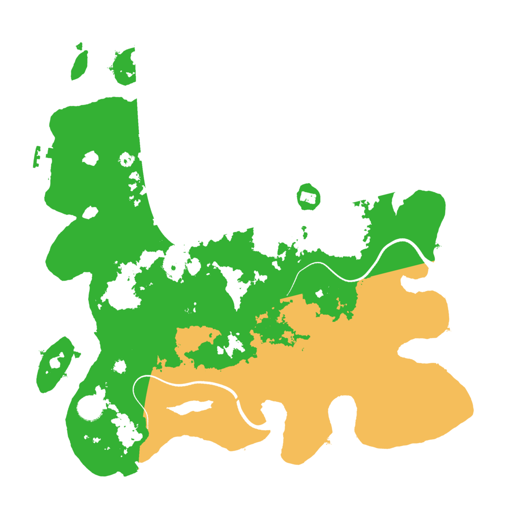 Biome Rust Map: Procedural Map, Size: 3500, Seed: 118996