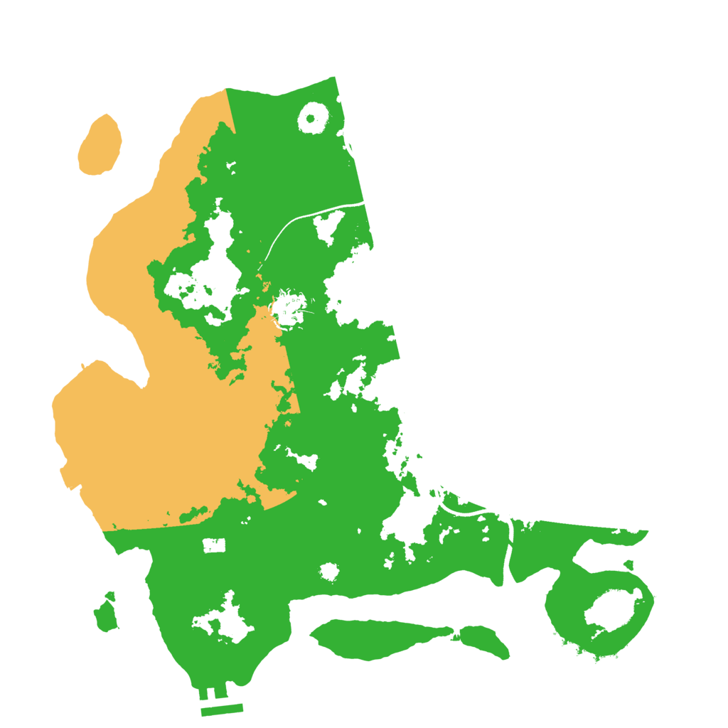 Biome Rust Map: Procedural Map, Size: 3500, Seed: 124565
