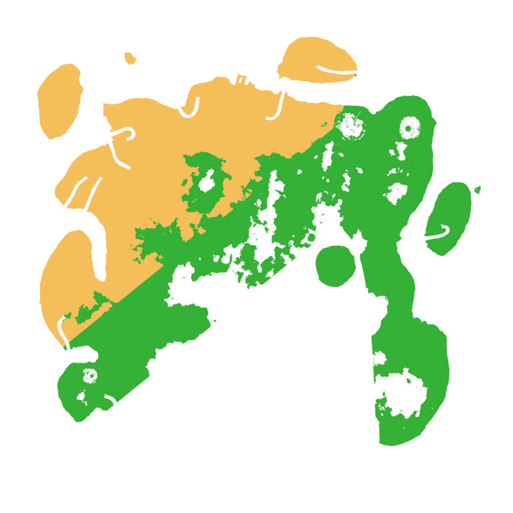 Biome Rust Map: Procedural Map, Size: 3500, Seed: 131854