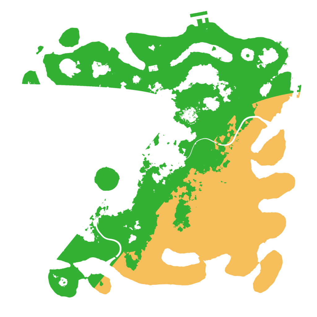 Biome Rust Map: Procedural Map, Size: 3700, Seed: 65461