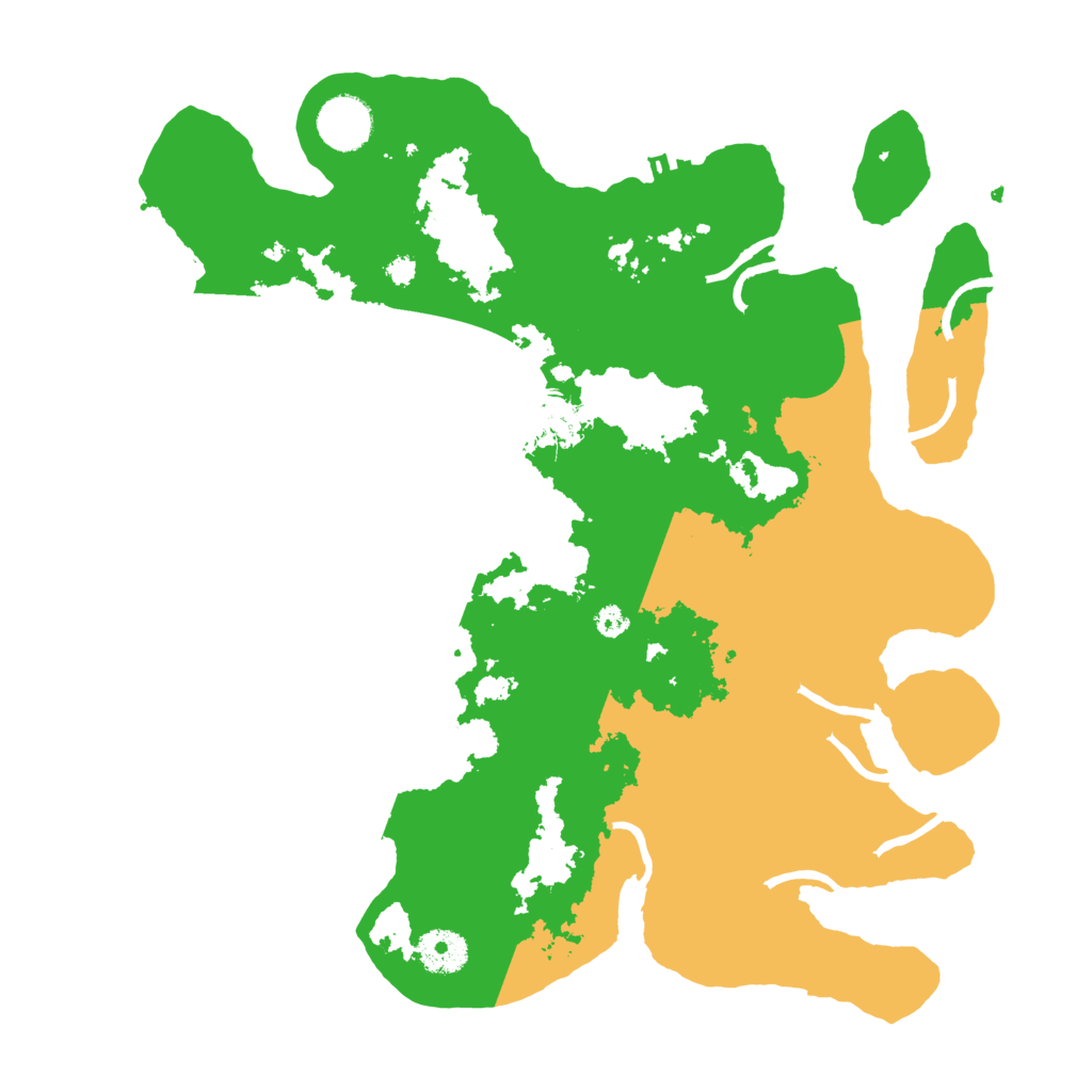 Biome Rust Map: Procedural Map, Size: 3500, Seed: 608402605