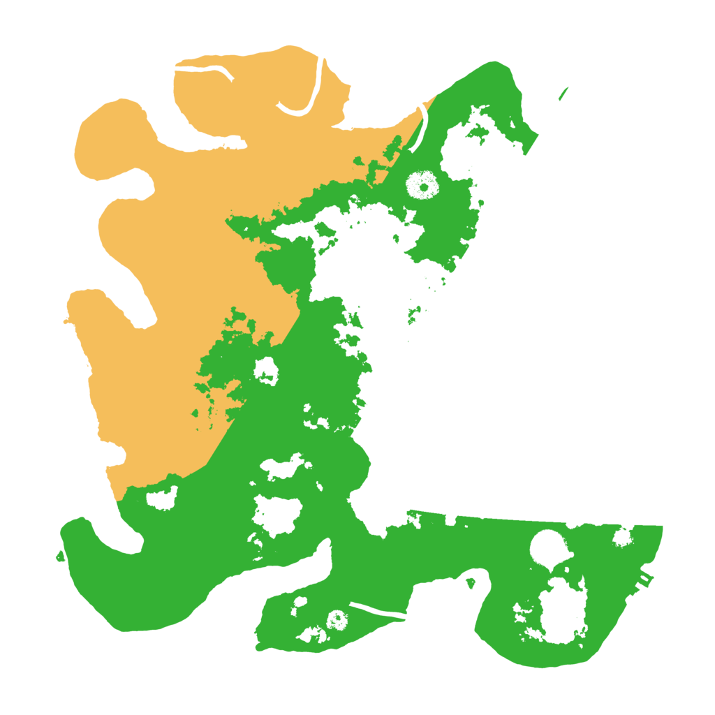 Biome Rust Map: Procedural Map, Size: 3500, Seed: 34564