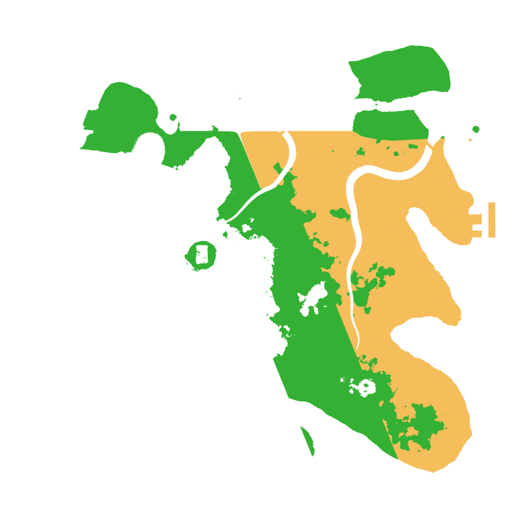 Biome Rust Map: Procedural Map, Size: 3025, Seed: 2104457150