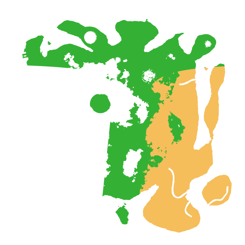 Biome Rust Map: Procedural Map, Size: 3500, Seed: 124793