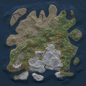 Thumbnail Rust Map: Procedural Map, Size: 3700, Seed: 1740337154, 18 Monuments