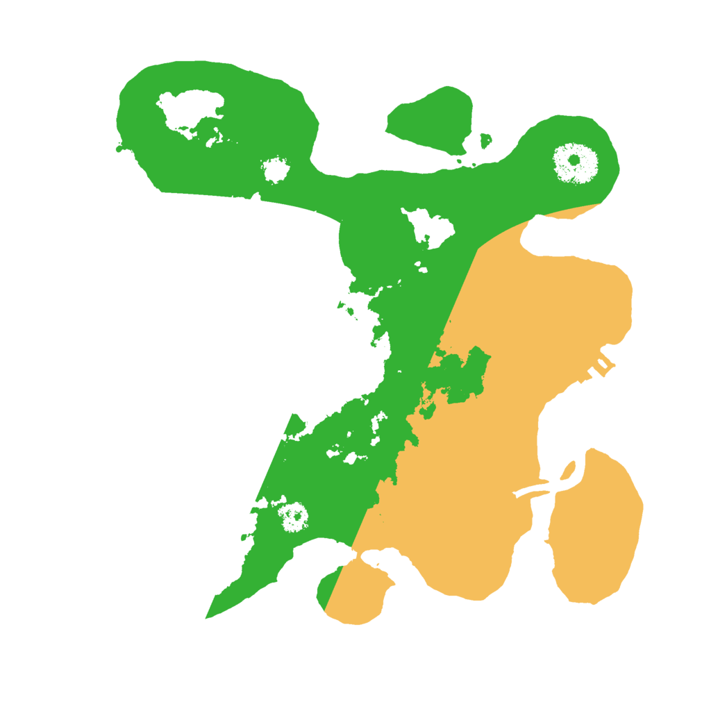 Biome Rust Map: Procedural Map, Size: 2500, Seed: 1174800382