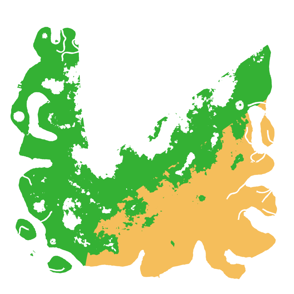 Biome Rust Map: Procedural Map, Size: 5000, Seed: 10964