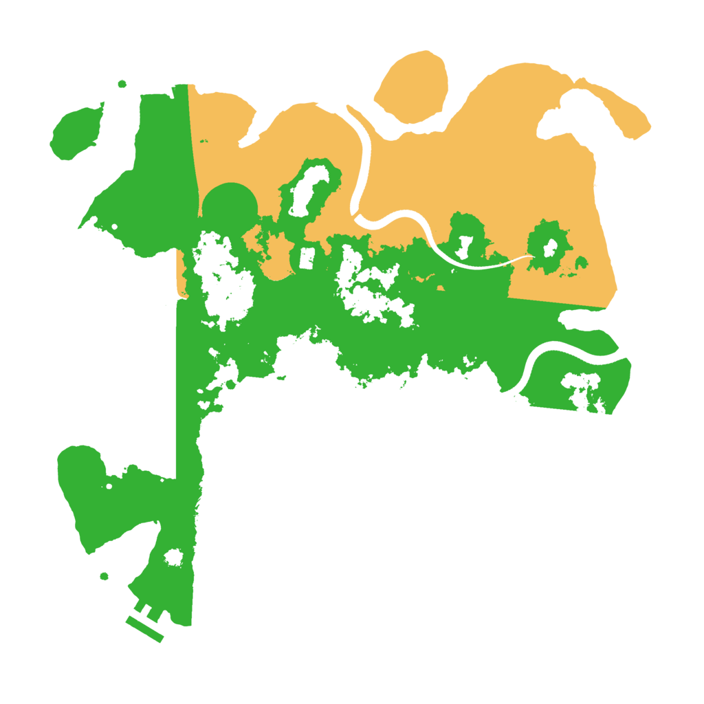 Biome Rust Map: Procedural Map, Size: 3500, Seed: 126939875