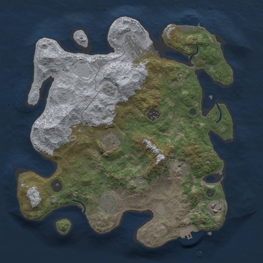 Procedural Map :: Rust Map :: Just-Wiped