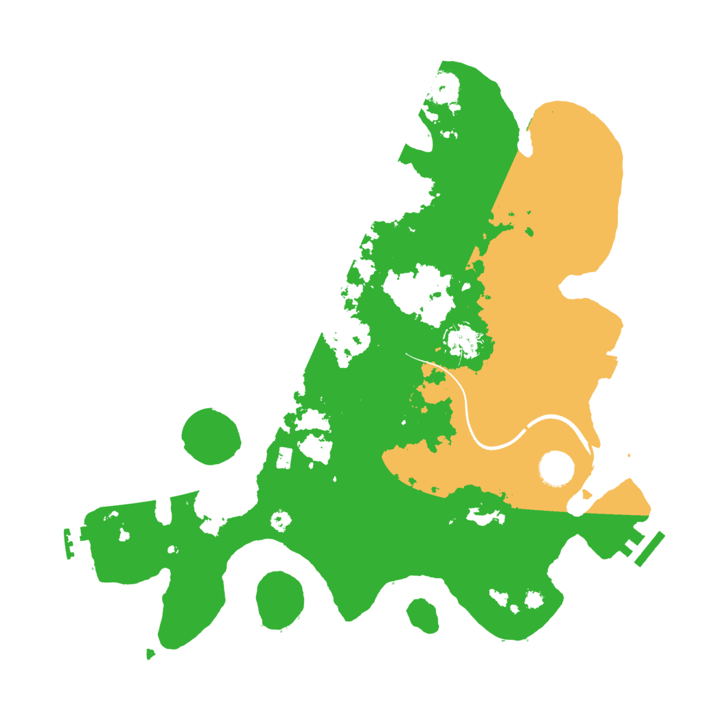 Biome Rust Map: Procedural Map, Size: 3500, Seed: 197908391