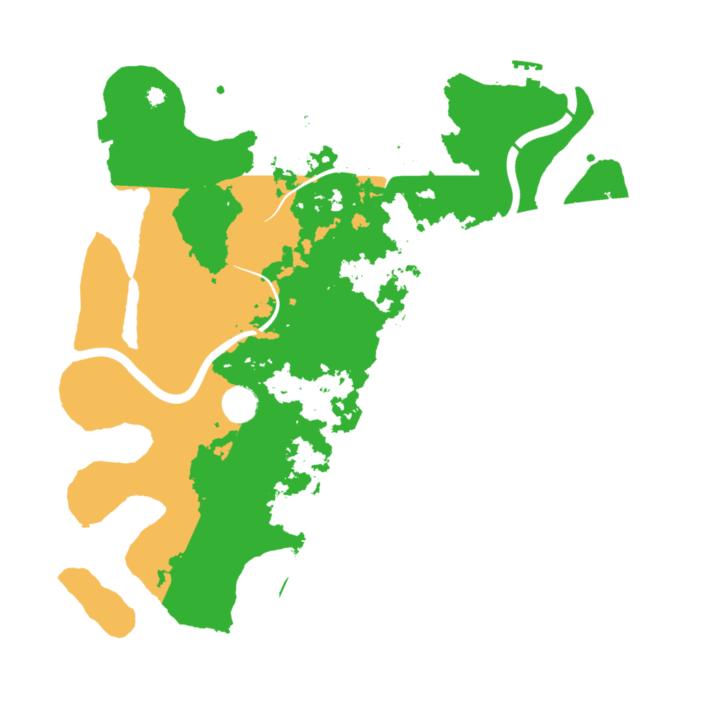 Biome Rust Map: Procedural Map, Size: 3500, Seed: 378718987