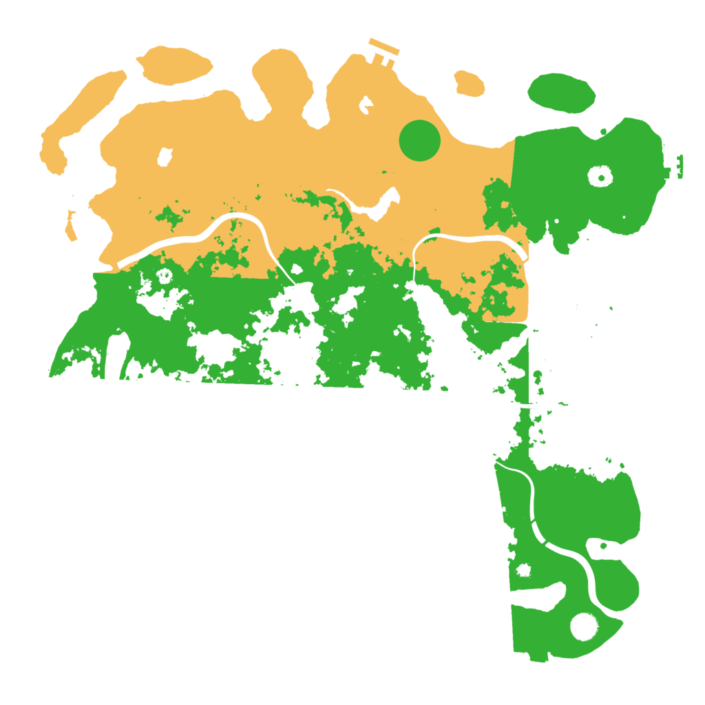 Biome Rust Map: Procedural Map, Size: 4500, Seed: 1596852518