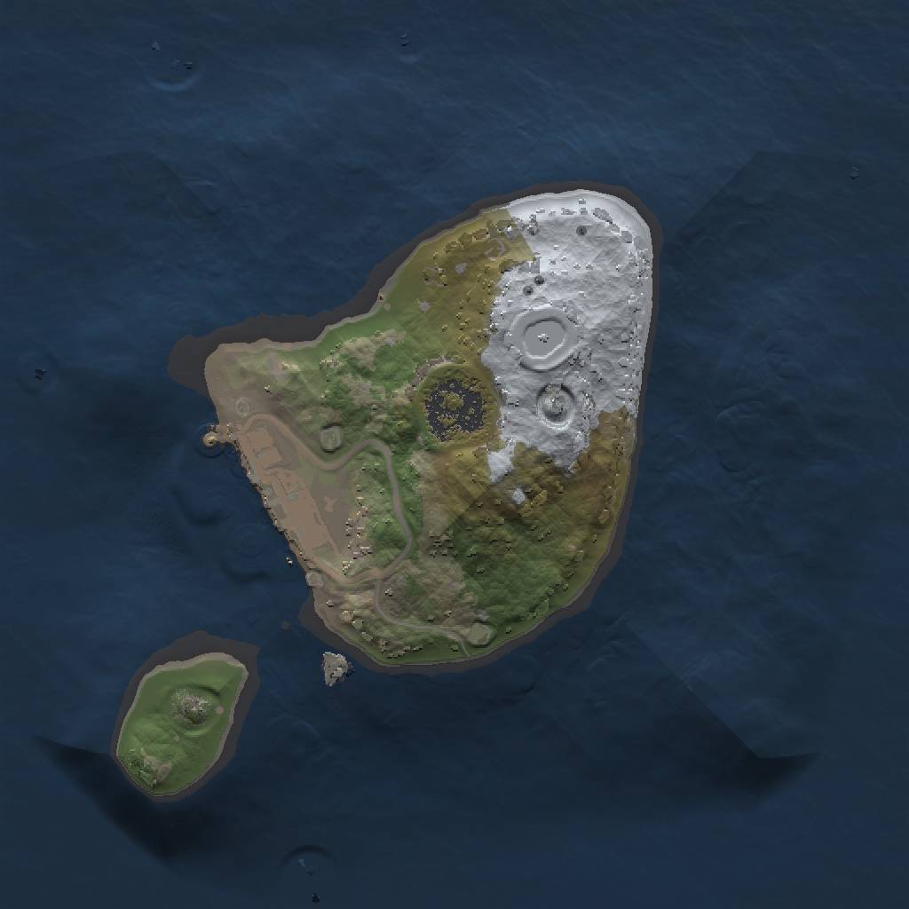 Rust Map: Procedural Map, Size: 1500, Seed: 63453, 5 Monuments