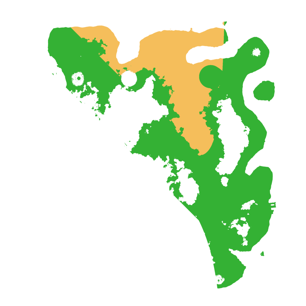 Biome Rust Map: Procedural Map, Size: 3500, Seed: 750343277