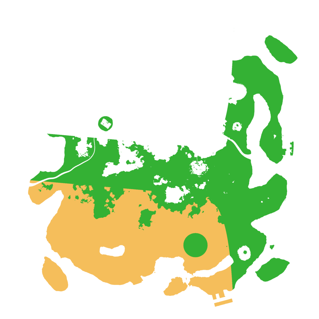 Biome Rust Map: Procedural Map, Size: 3500, Seed: 145095410