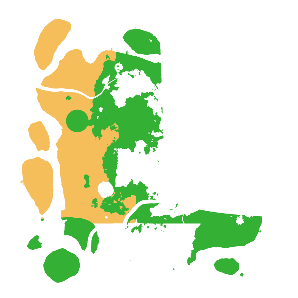 Biome Rust Map: Procedural Map, Size: 3500, Seed: 1990286579