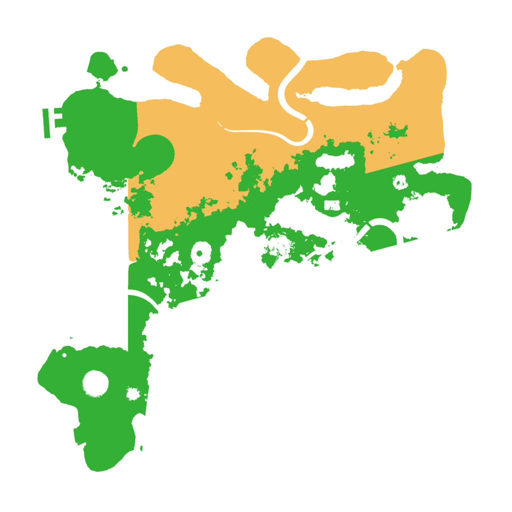 Biome Rust Map: Procedural Map, Size: 3500, Seed: 945532659