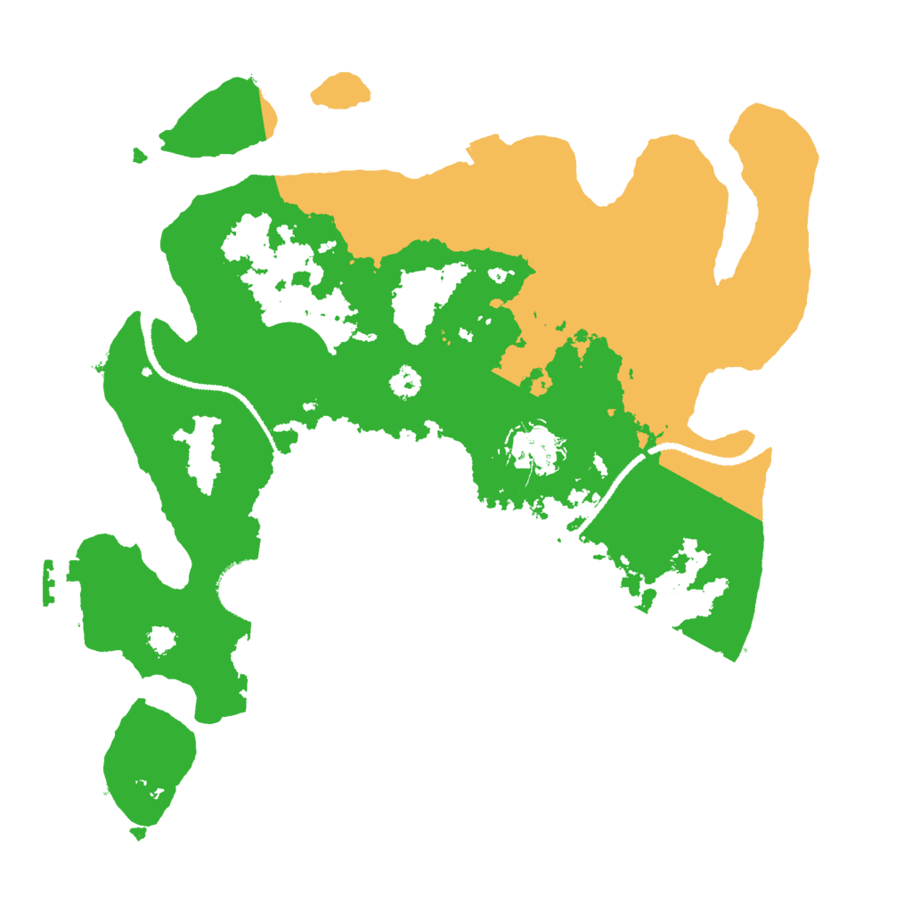 Biome Rust Map: Procedural Map, Size: 3000, Seed: 792105