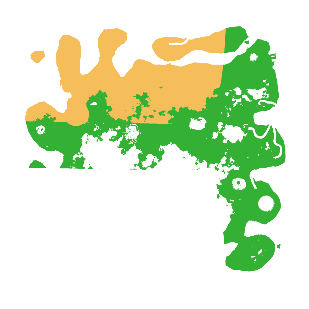 Biome Rust Map: Procedural Map, Size: 3500, Seed: 88310077
